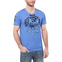 Men Nafig Short Sleeve V-Neck Graphic Tee bm13733-