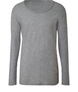 Grey Heather Scoop Neck T-Shirt