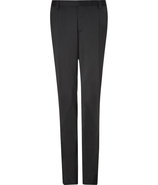 Anthracite Pinstriped Wool Pants
