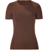 Chocolate Cashmere/Silk Blend Knit Top