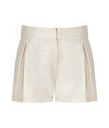 Ivory Silk Jute Shorts