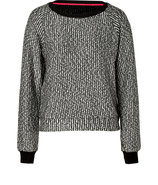 Black/Silver Raglan Sleeve Sweatshirt