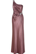Hazy Rose One Shoulder Gown