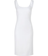 Optic White Sleeveless Sheath Dress