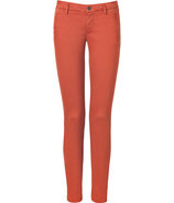 Rust Low Rise Chino Pants