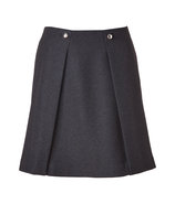 Graphite Wool Blend Skirt