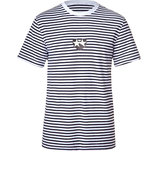 White and Black Striped Tee