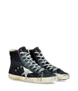 Navy Corduroy Francy Hi Sneakers