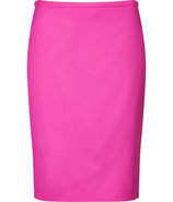 Dark Pink Wool Stretch Ranina Skirt