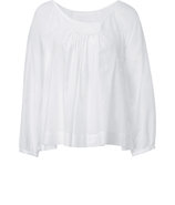 White Draped Tunic Top