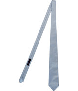 Silver Grey Silk Tie