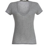 Heather Grey S/S V-neck T-Shirt