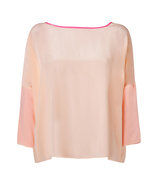 Blush/Pink Silk Dolman Sleeve Top