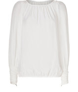 Ivory Silk Sabina Top