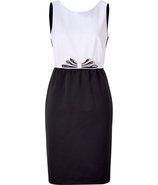 Black and White Combo Dress