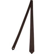 Dark Fawn Dot Print Wool-Silk Tie