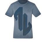 Navy Heather Graphic Print T-Shirt