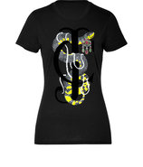 Black JC Snake Logo Cotton T-Shirt