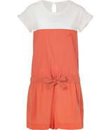 Ivory/Peach Cotton/Silk Playsuit