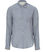 Blue Cotton Beach Shirt