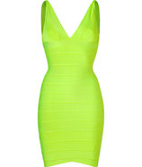 Neon Green Bandage Dress