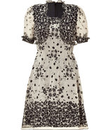 Black/Nude Floral Print Dress