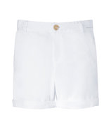 The Captain White Roll-Up Shorts