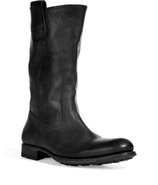 Black Slouchy Half Boots