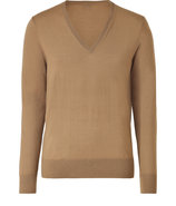 Beige Merino Wool Pullover