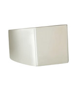 Silver Square Ring with Chestnut-Colored Edge