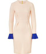 Blush Wool Crepe Sheath Dress