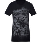 Anthracite Cotton Printed T-Shirt