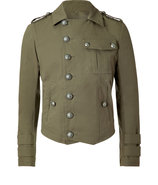 Khaki Cotton Military Jacket