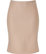 Nude Peplum Skirt