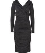 Charcoal Grey Draped Dress