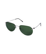 Stainless Steel Rimless Pilot Sunglasses