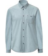 Powder Blue Sun Bleached Denim Shirt