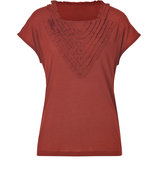 Deep Maroon Cornelian Jersey Top