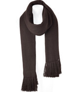 Dark Brown Long Tibetan Yak Scarf