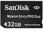 32GB Memory Stick PRO Duo Flash Memory Card SDMSPD