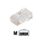 Steren Cat6 Modular 8x8 Round/Solid Plug, RJ-45