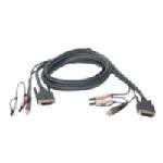 DVI-D Single Link + USB with Audio KVM Cable, 16ft