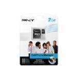 PNY 2GB microSD Flash Memory Card with SD adapter 
