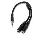 StarTech.com Slim Stereo Splitter Cable - 3.5mm (M