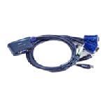 Aten Technology, Inc. Aten Mini-KVM Switch w/ Buil