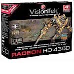Radeon 4350 PCIe 2.0 Graphics Card, 512MB DDR2 900