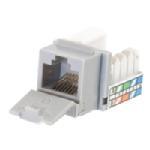 C2G Cat5e 90-Degree Keystone Jack, Grey