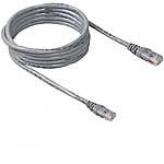 Belkin Cat5e Patch Cable, Gray, 50ft, Snagless, Ba