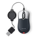 Belkin Retractable Travel Mouse, Black F5L016-USB-
