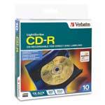 Verbatim 52x 700MB LightScribe CD-R Media, 10-pack
